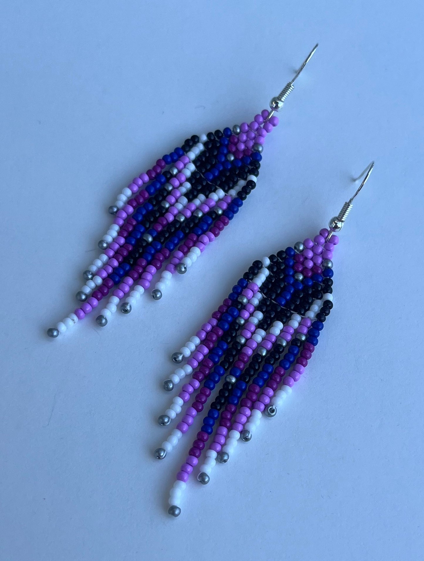 Handmade Beaded Owl Dangle Earrings - 5 Vibrant Colors