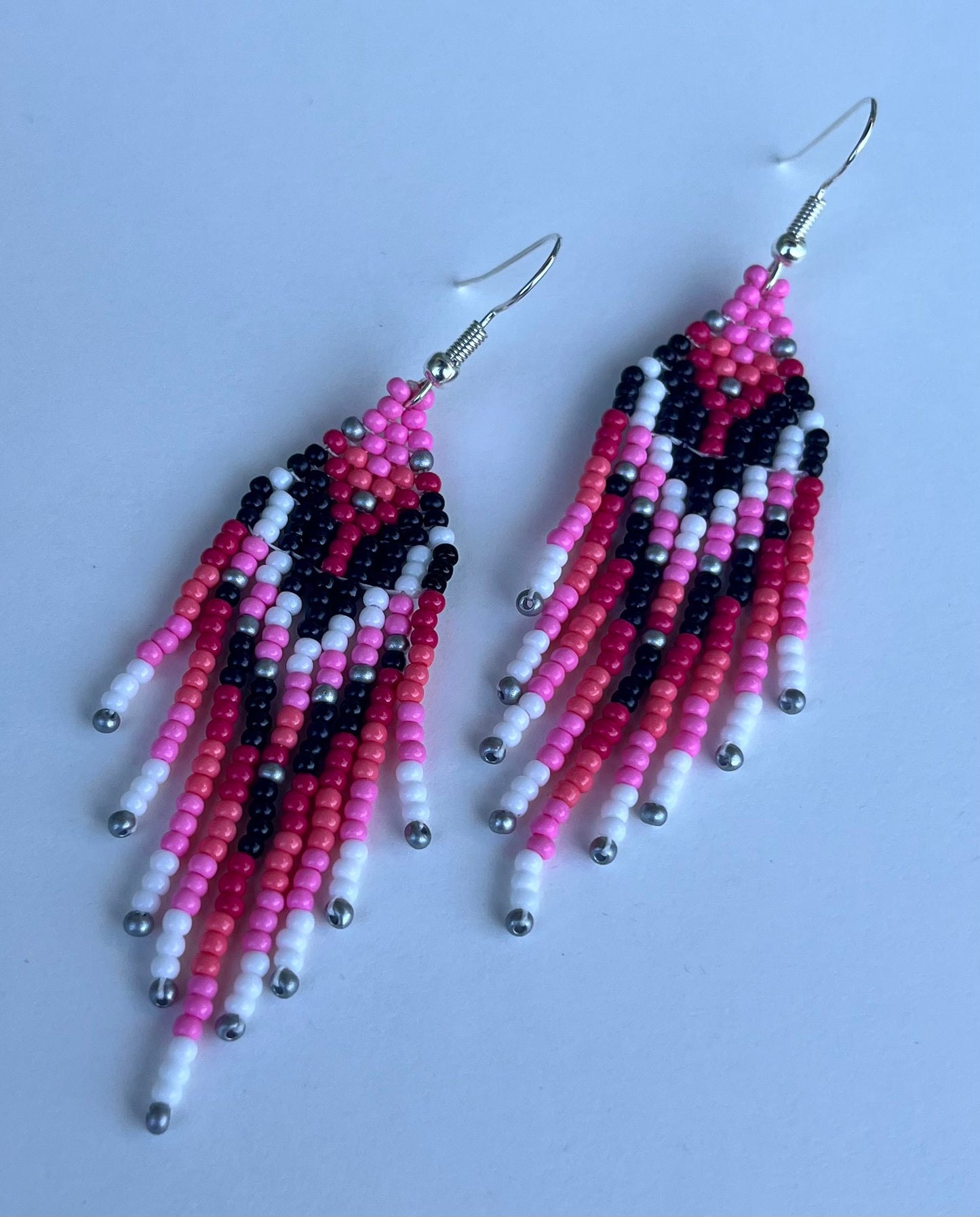 Handmade Beaded Owl Dangle Earrings - 5 Vibrant Colors
