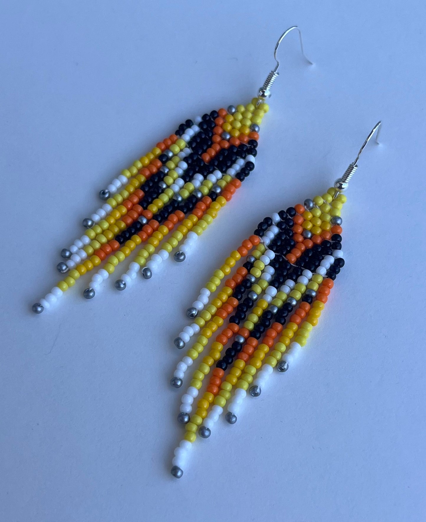 Handmade Beaded Owl Dangle Earrings - 5 Vibrant Colors