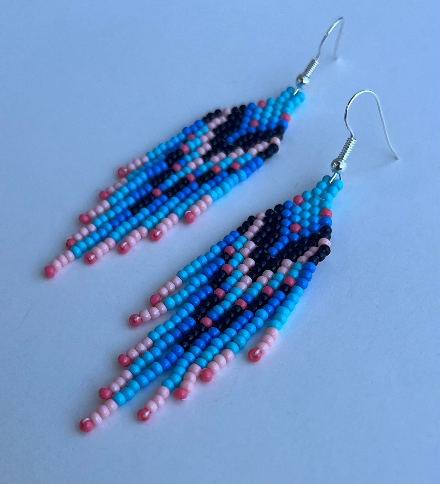 Handmade Beaded Owl Dangle Earrings - 5 Vibrant Colors