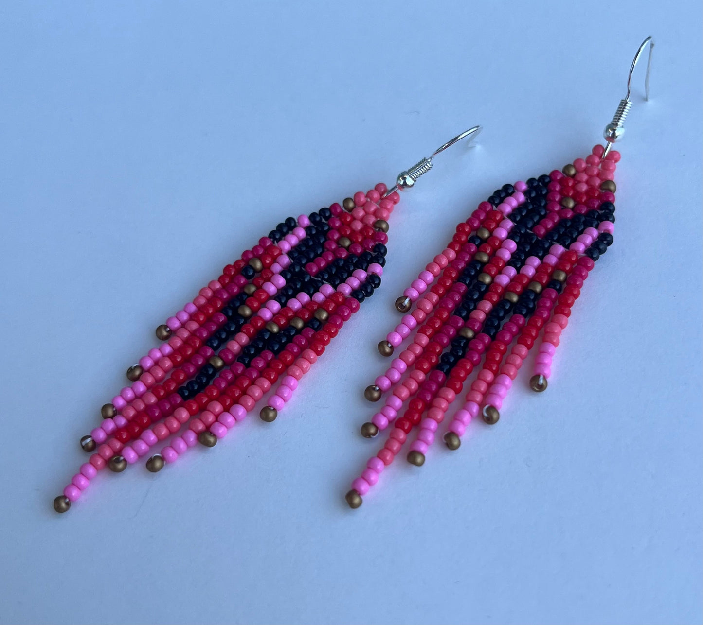 Handmade Beaded Owl Dangle Earrings - 5 Vibrant Colors