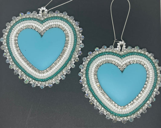 Blue Dream Heart Earrings